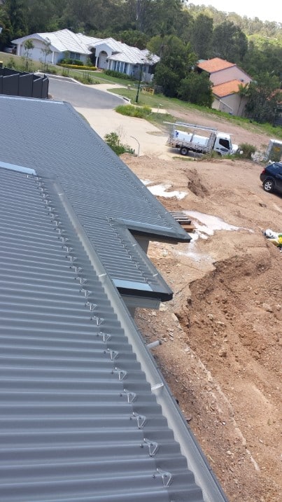 Aluminium on corrugated roof