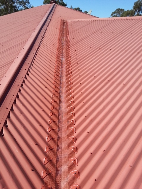 Gutter cover on valley