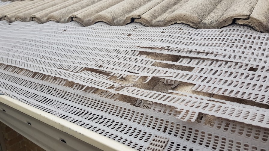 Plastic gutter guard cracks up and falls apart less than 3 years old