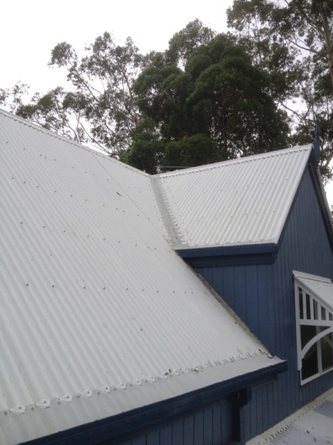 Steep roof gutter guard