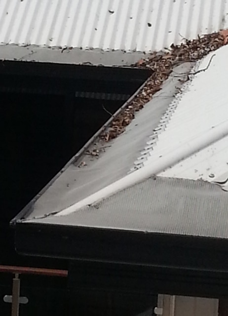 collapsed polo gutter guard product due to heat