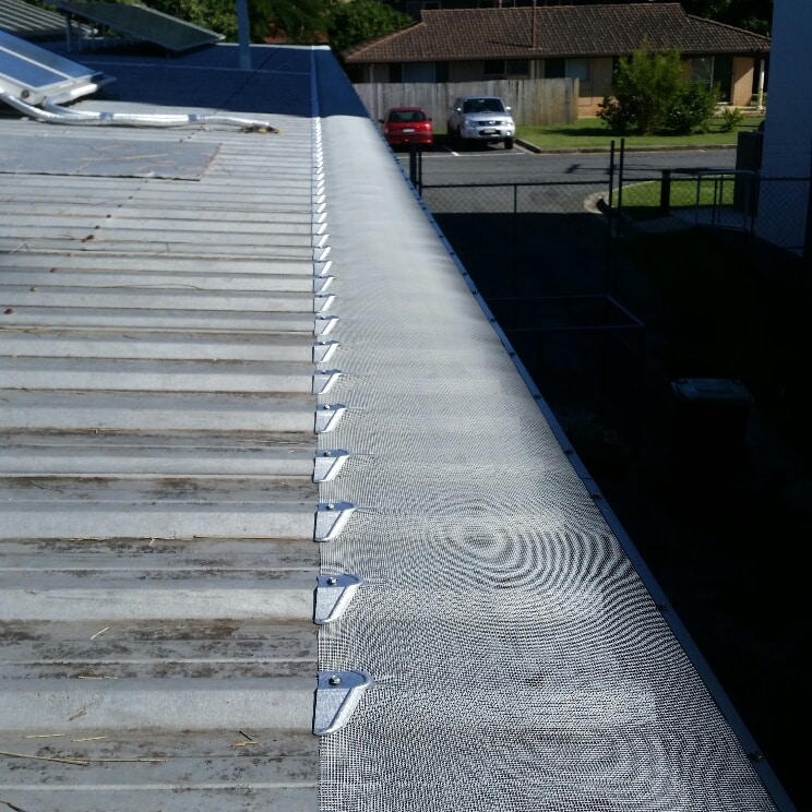gutter mesh on older Trimdek