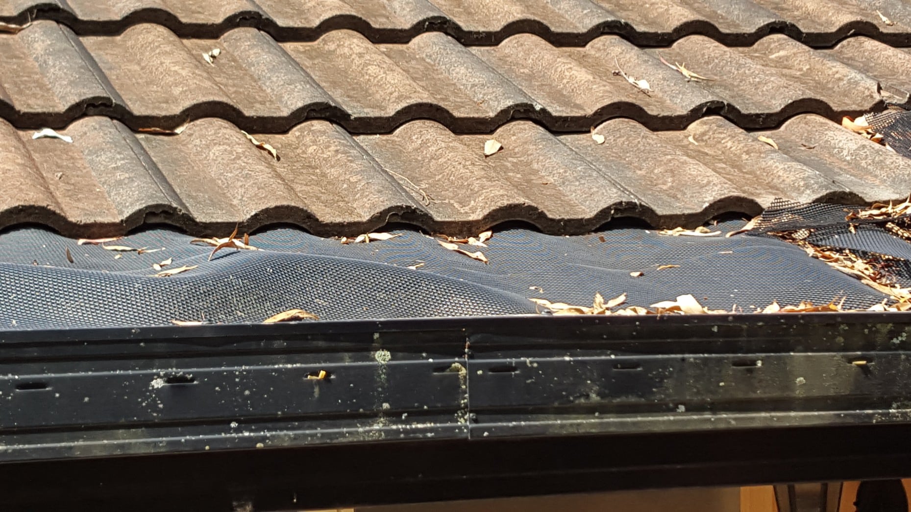 plastic guard that has warped in sunlight