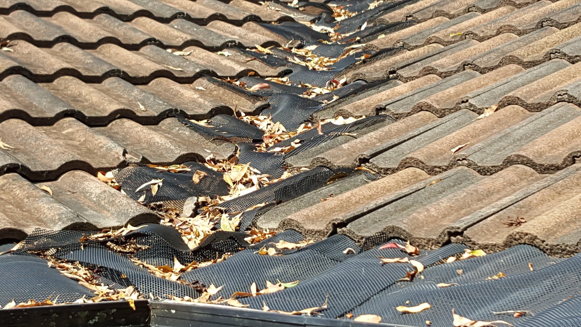 polo gutter guard has fallen apart from sun and weather
