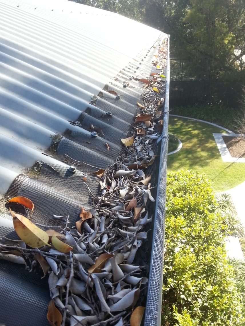 stick on gutter mesh product deteriorated